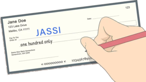 JASSI cheque