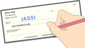 JASSI cheque